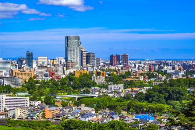仙台市の街並み